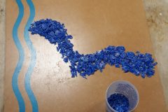 Construction de la maquette : mise en place du cours d'eau